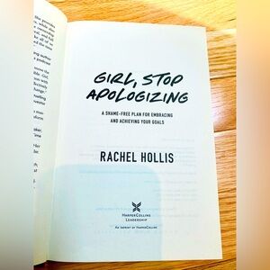 Girl, Stop Apologizing Book by Rachel Hollis hardcover book self-help motivation